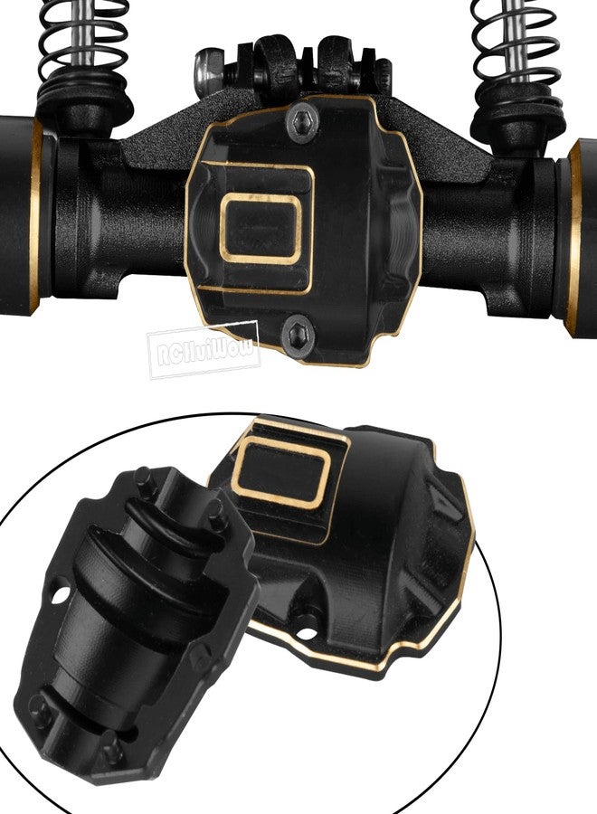 قطع غيار RCHuiWow RC المُحسّنة لسيارة Ascent-18 بمقياس 1/18، غطاء تفاضلي، لوحة حماية، قاعدة تثبيت سيرفو، مفصل توجيه، غطاء بوابة خارجي، وصلة توجيه، نحاس أسود - Image 5