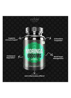 noble nature Moringa 6000 MG, 60 Veg Capsules  - Image 5