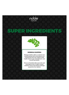 noble nature Moringa 6000 MG, 60 Veg Capsules  - Image 4