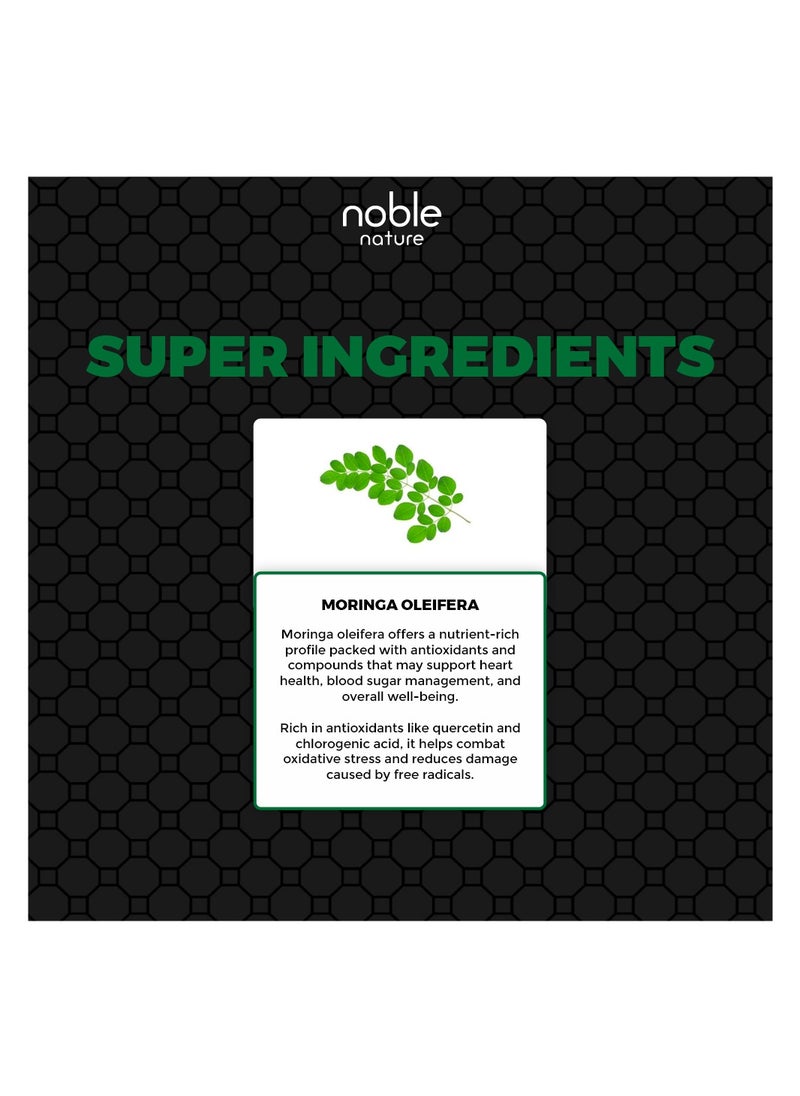 noble nature - Moringa 6000 MG, 60 Veg Capsules - Image 1