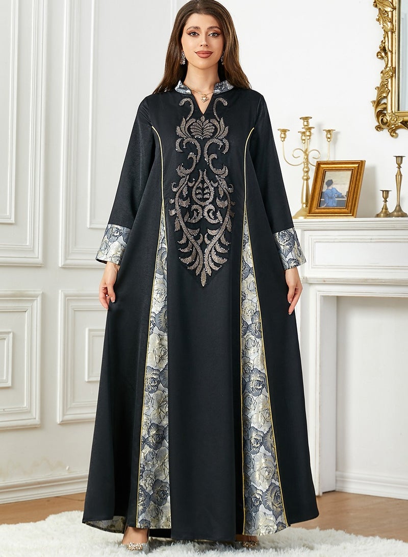 KUYING New Patchwork Beaded Dress  - Image 1