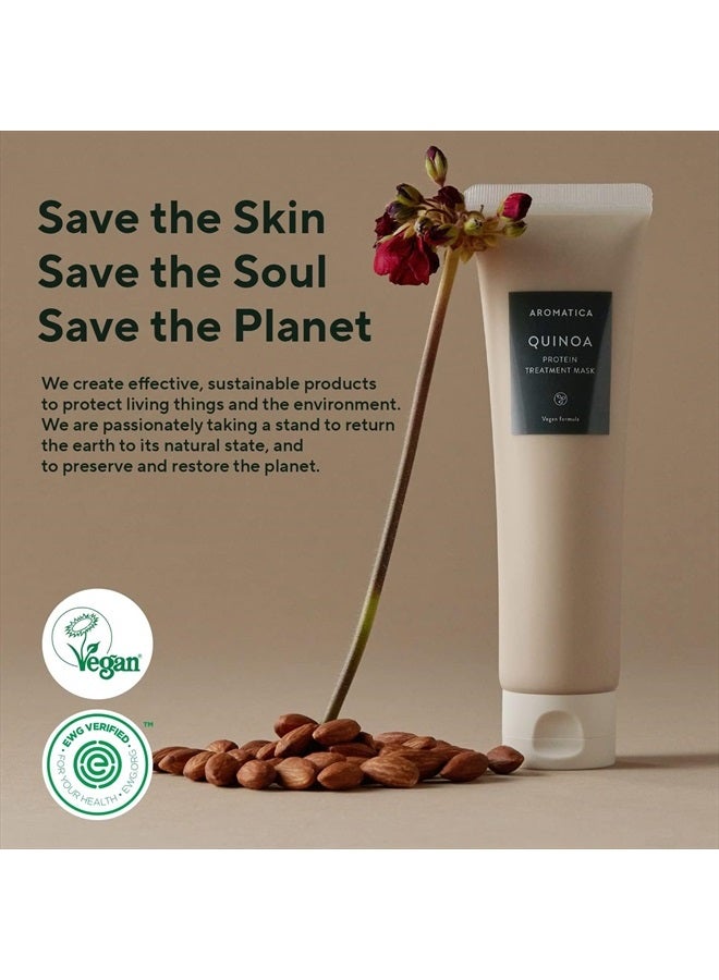 AROMATICA Quinoa Protein Hair Treatment 5.41oz / 160ml, Silicone free, Sulfate Free/Nourish, Moisturizes, and Adds Shine - Image 5