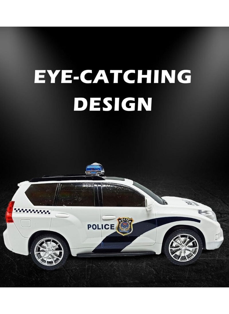 Toys Battery Operated Police Toy Car with Flashing Lights and Siren – Bump and Go Action Car for Kids  - Image 1