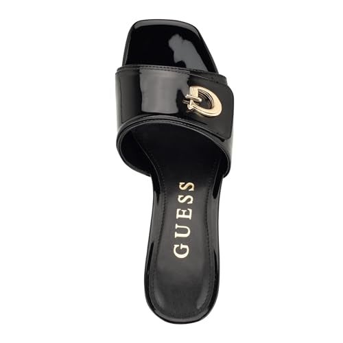 GUESS Women's GALLAI Heeled Sandal, Black 002, 7.5 - Image 2