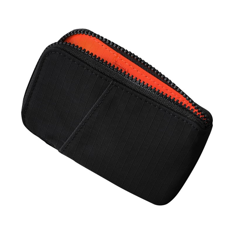 ALPAKA Zip Card Pouch - Card Wallet and Coin Pouch - Holds 12-20 Cards and Cash Holder with Black Axoflux, RFID Blocking Weatherproof Material - Image 1