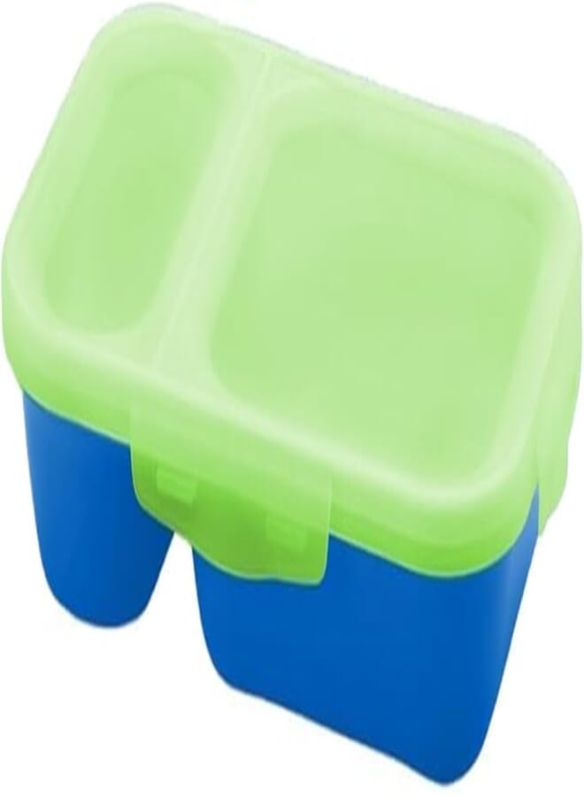Smash Lunch Box Duo Bento 680ml Blue/Green