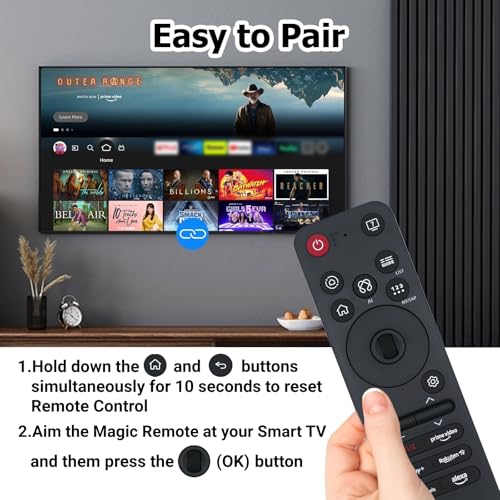 ARCSTILL 2 Pack New Replacement MR25GA AKB76046603 Voice Magic Remote Control Compatible with LG 2025 Magic Voice TV Remote Control G5 C5 B5, QNED 92A 85A 80A, UA77 Series with AI, Pointer and Alexa Voice - Image 3