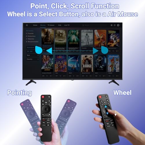 ARCSTILL 2 Pack New Replacement MR25GA AKB76046603 Voice Magic Remote Control Compatible with LG 2025 Magic Voice TV Remote Control G5 C5 B5, QNED 92A 85A 80A, UA77 Series with AI, Pointer and Alexa Voice - Image 4