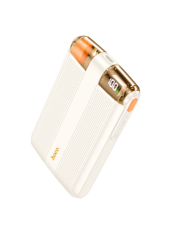 هوكو باور بانك J127B ميكا، سعة 10000 مللي أمبير/ساعة | شحن سريع لاسلكي بتقنية PD 20 واط + QC 3.0 - Image 1