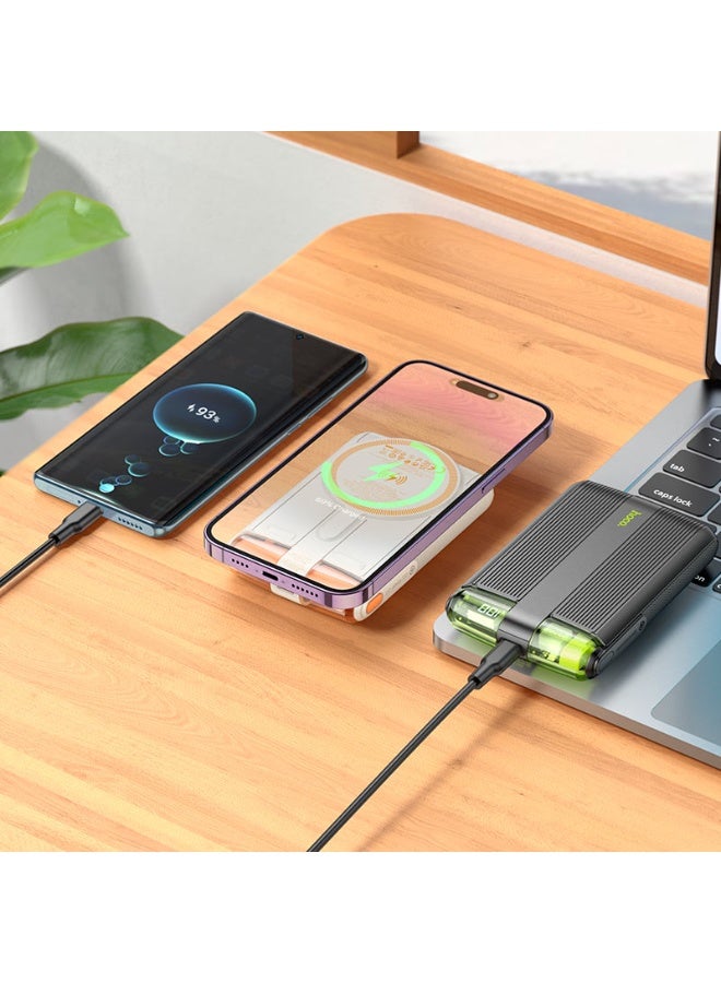 هوكو باور بانك J127B ميكا، سعة 10000 مللي أمبير/ساعة | شحن سريع لاسلكي بتقنية PD 20 واط + QC 3.0 - Image 3