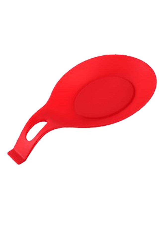 xozgdovg Silicone Spoon Rest High Temperature Proof Heat Resistant Spoon Holder for Home Kitchen Red  - Image 2