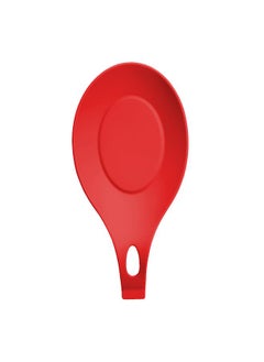 زد Silicone Spoon Rest High Temperature Proof Heat Resistant Spoon Holder for Home Kitchen Red  - Image 1