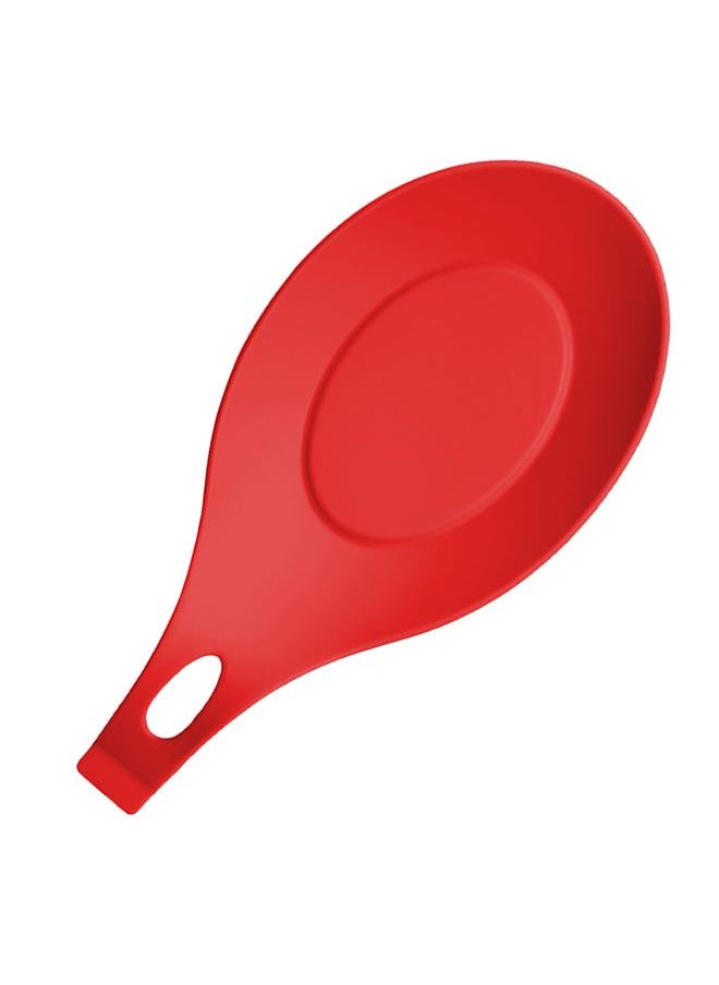 xozgdovg Silicone Spoon Rest High Temperature Proof Heat Resistant Spoon Holder for Home Kitchen Red  - Image 3