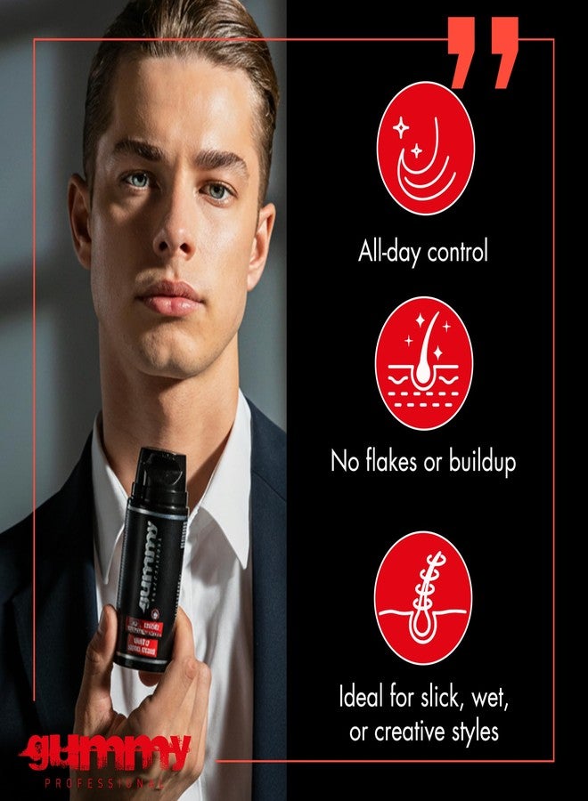 غامي جل تصفيف الشعر الاحترافي من غامي للرجال والنساء - جل تصفيف ذو ثبات فائق للحصول على مظهر أنيق للخلف، وتجعيدات، ولفائف، وتحكم فائق في حواف الشعر - جل شفاف للمعان، وتسريحات مرتبة، وترطيب - 98 مل - Image 3