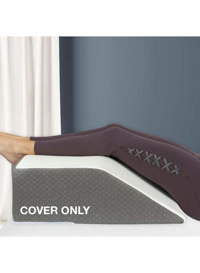 Kölbs Leg Elevation Pillow Cover | Chic Jacquard Cover Bed Wedge Pillow Case for Leg Pillow | Leg Wedge Pillow Case, Cover Only - Image 1
