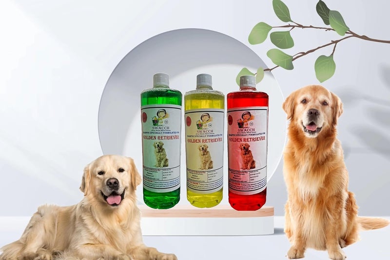SWACCH Shampoo Specially FORMULATED for Golden Retriever 1 Litre Combo Pack of 3 Jasmine Lemon NEEM ALOVERA - Image 2