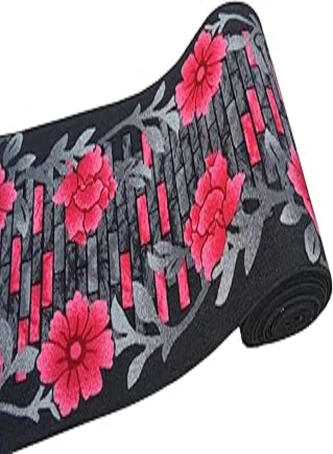 Mac Carpet Machine Woven Corridor Rug Wide(57 cm and 80 cm) Romance Light black (57cm, 230) 