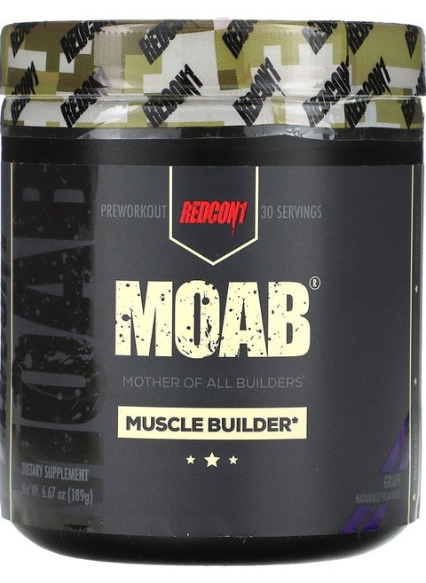 Moab Muscle Builder Preworkout Grape 6.67 oz (189 g)