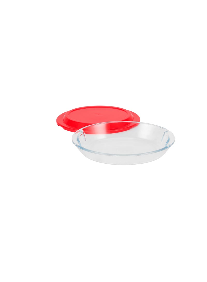 Royalford 0.8 L Glass Baking Dish with Lid-RF12199/ Oval Tray Perfect for Baking and Serving/ Casserole with Easy Grab Handles and Knob/ Oven, Dishwasher and Freezer Safe Clear - Image 5