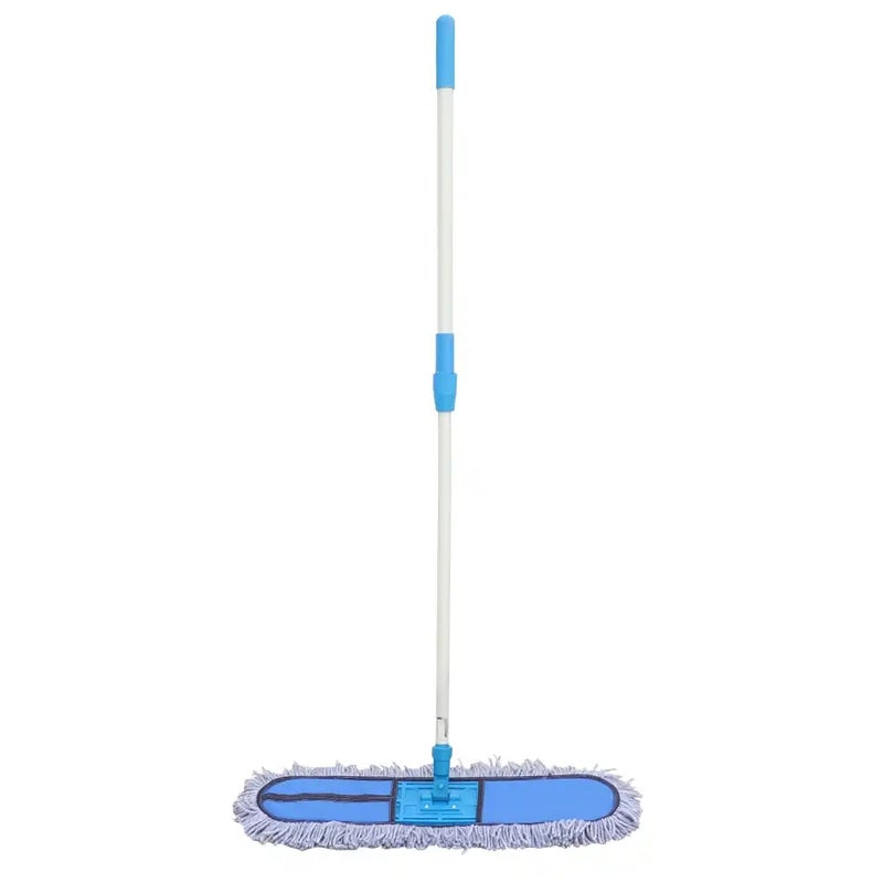 Flat Floor Cleaning Mop 40cm With Long Handle- Blue