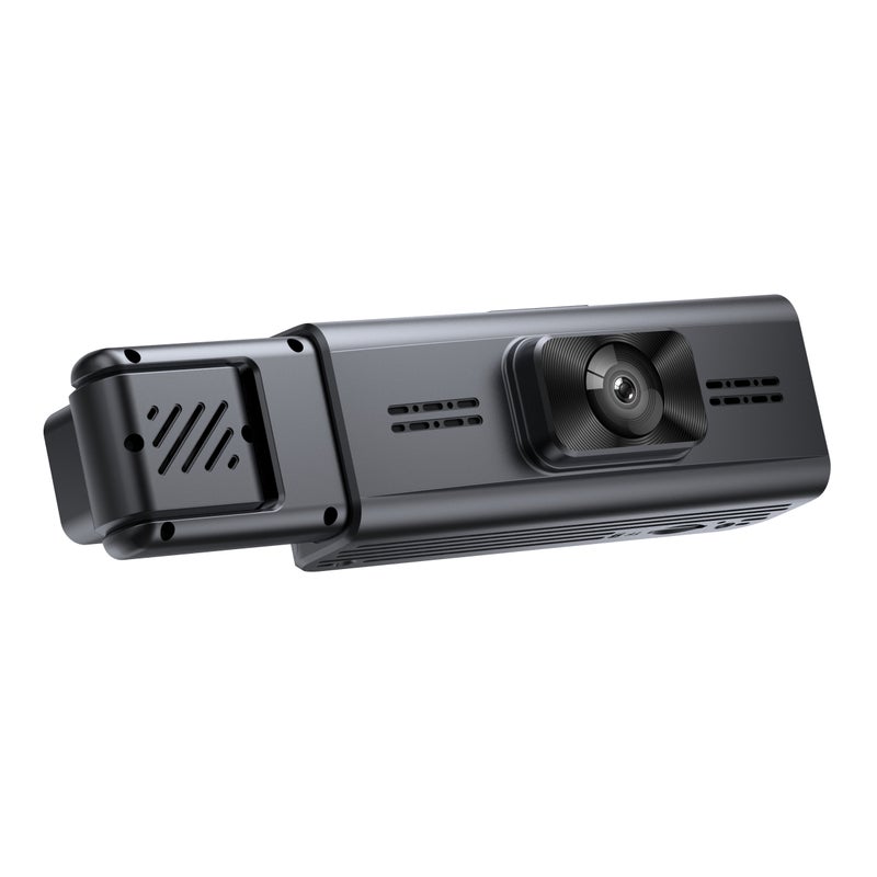 Dashcam 1080P WiFi in car camera, front car dash cam, WDR night vision, loop recording, front, interior, and rear three lens recording, with a maximum support of 128GB - Image 1
