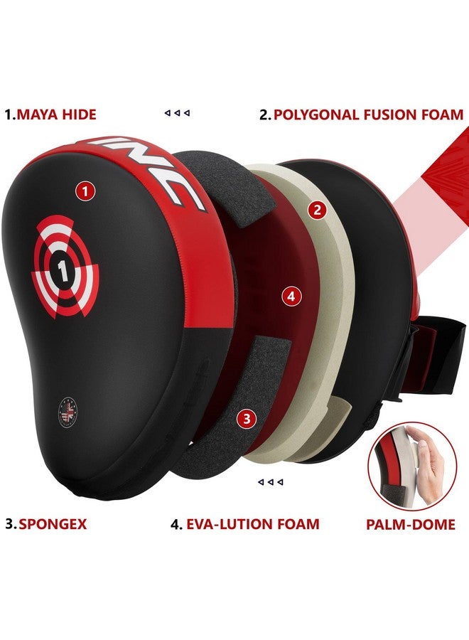 RDX Boxing Hook & Jab Pads MMA Target Focus Punching Mitts Thai Strike Kick Shield, White - Image 4