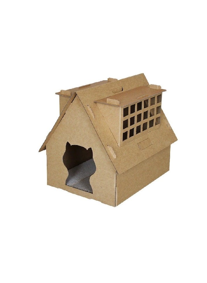 Thunder Paws Thunder Paws Catopia Cardboard Cat House & Scratcher  - Image 2