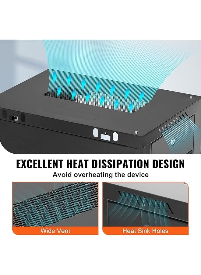 فوجي ستار - خزانة شبكة مثبتة على الحائط FS-RC9U-CABINET 9U - حاوية آمنة مقاس 530 × 300 × 400 مم مع تدفق هواء مُحسّن، ووصول قابل للقفل، وإدارة الكابلات لإعداد قوي لتكنولوجيا المعلومات والشبكات - Image 1