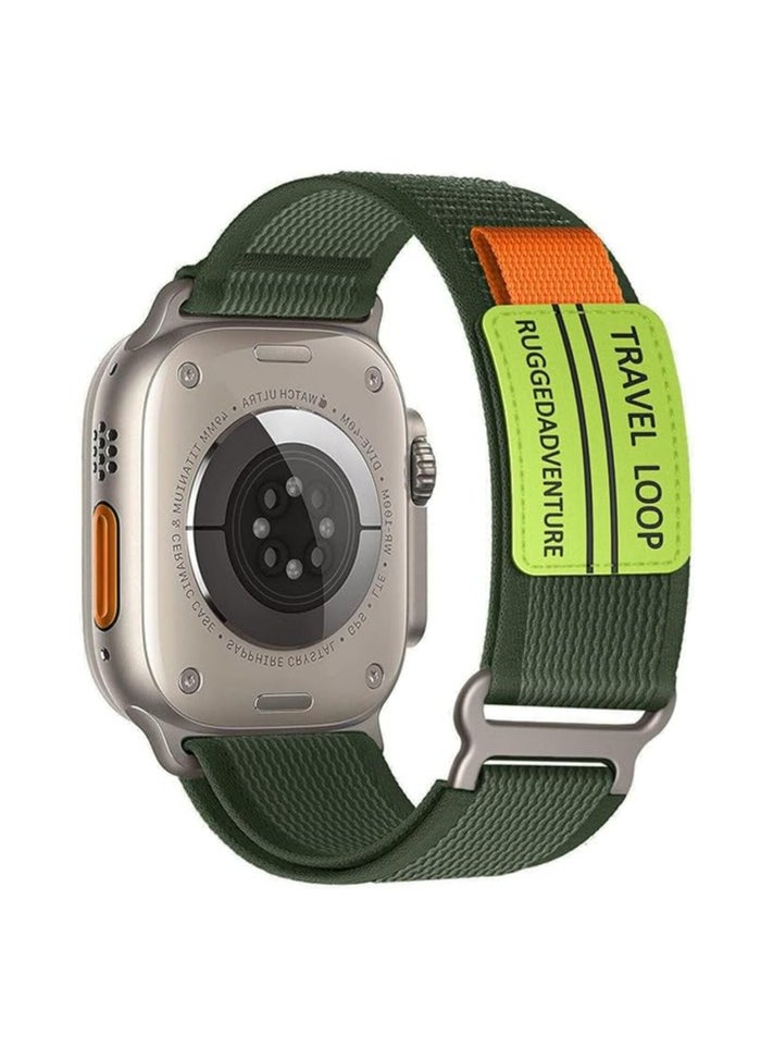 Generic Trail Loop Strap for Apple Watch Ultra Band 49mm 45mm 44mm 42mm iWatch Ultra Band Men Women, Rugged Sport Strap Soft Nylon Wristband for iWatch Ultra 2 Bands Series 9 8 7 6 5 4 3 2 1 SE  - Image 1