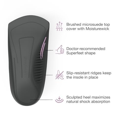 Superfeet Casual Women's Easyfit Insoles - Comfort Shoe Inserts for Women - Anti-Fatigue Orthotic Insoles for Dress Shoes - Professional Grade - Size 6.5-8 Women - Image 4