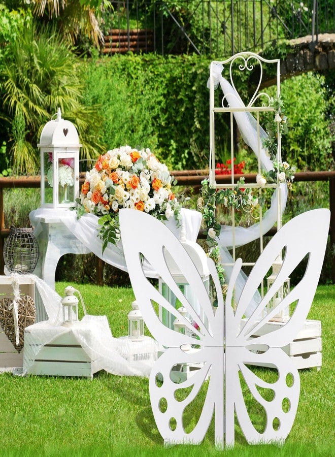 Famaster 30" Large Butterfly Decorations - Freestanding & Foldable Large butterflies Cutouts - Mariposas Grandes para Decoracion - Butterfly Backdrop for Birthday, Baby Shower, Party Decor - Image 5