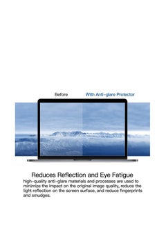 Generic واقي شاشة مضاد للتوهج لجهاز MacBook Air 13 بوصة A2337 M1 / A2179 A1932 2021-2018 وMacBook Pro 13 بوصة M2 / A2338 M1 / A2289 A2251 A2159 A1989 A1706 2022-2016 فيلم واقي من الكريستال  - Image 2