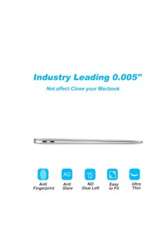 Generic واقي شاشة مضاد للتوهج لجهاز MacBook Air 13 بوصة A2337 M1 / A2179 A1932 2021-2018 وMacBook Pro 13 بوصة M2 / A2338 M1 / A2289 A2251 A2159 A1989 A1706 2022-2016 فيلم واقي من الكريستال  - Image 3