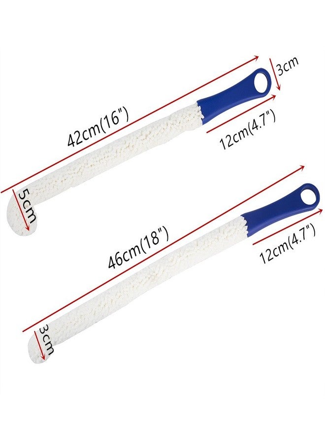 LJDJ Bottle Cleaning Brush - Set of 2 Flexible Bottle Scourer - Multi-Function Household Cleaning Tools for Cleaning of Wine Decanters, Goblets, Glasses, Cups - Image 2