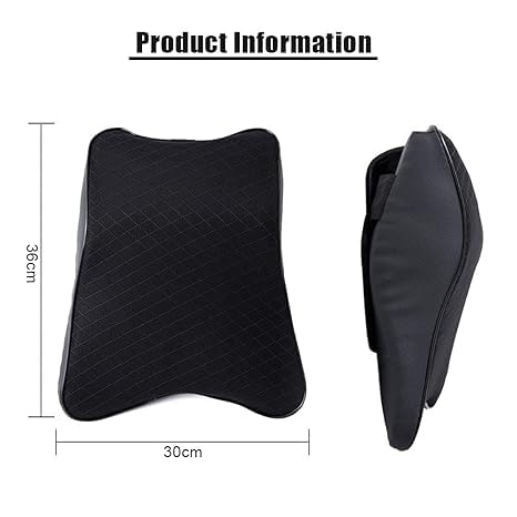 CHALISA Memory Foam Car Neck Rest Pillow Seat Cushion Headrest Ergonomic Neck Support Help Relieve Neck Pain for Driver Front Back Seat, Office Chair, Fit Most Vehicles (Black Pack of 1) - Image 4