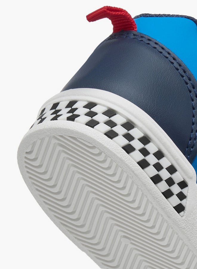 Super Mario Printed Sneakers with Hook and Loop Closure - Image 5