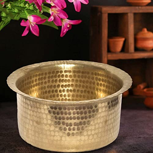 RJ Kitchenware Store Brass Tope Bhagona Heavy Gauge Big - Pure Patila Cookware (4 Litter) - Image 2
