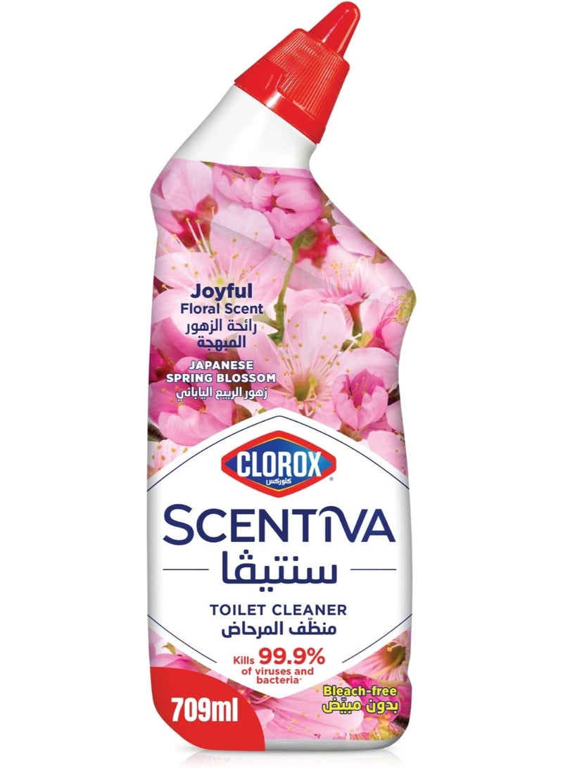 Clorox مجموعة سكنتيفا لزهور الربيع اليابانية 1.5 لتر + 709 مل + 500 مل (2.709 لتر) - Image 3