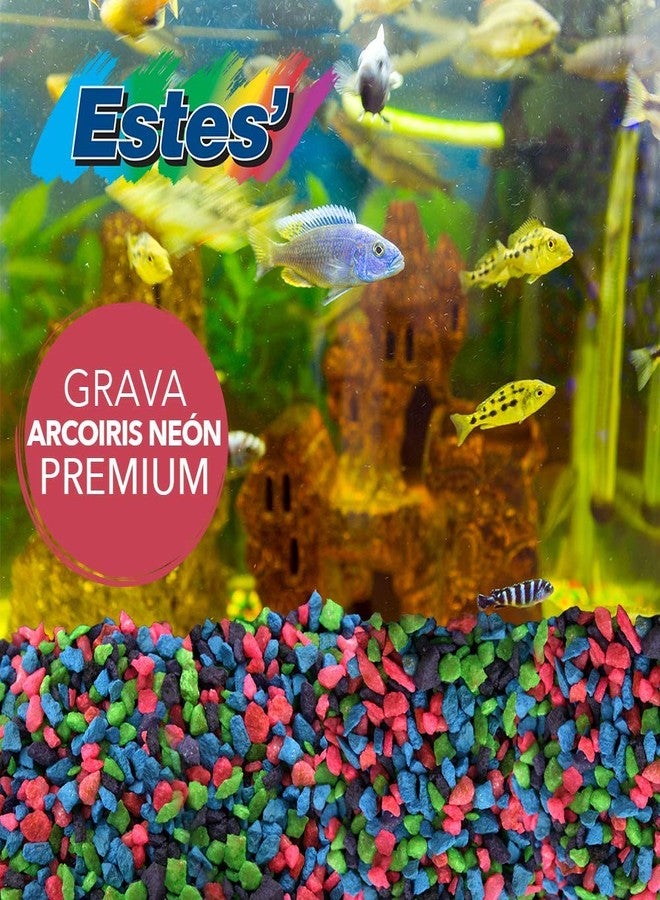 إستيس حصى سبيكتراستون بيرماغلو قوس قزح لأحواض أسماك المياه العذبة، كيس 5 أرطال - Image 4