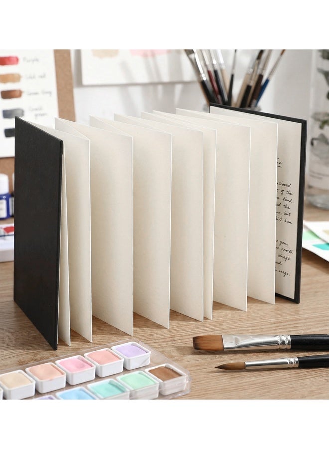 Concertina Sketchbook, A6 Sketchbook 250GSM Cold Press Watercolor Paper Accordion Sketchbooks, Travel Portable - Image 5