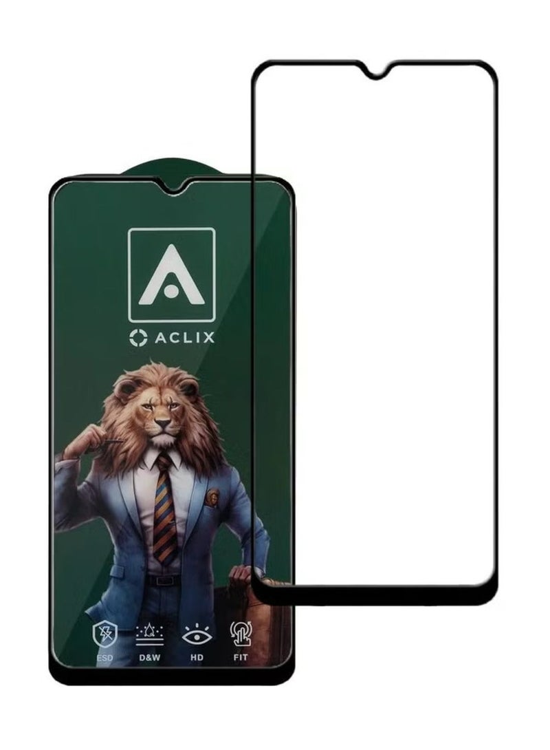 أكاليكس واقي شاشة من الزجاج المقسى 5D مصمم لهاتف Redmi Note 11 R، غراء كامل من الحافة إلى الحافة، تغطية كاملة للشاشة وخالية من الفقاعات - Image 1