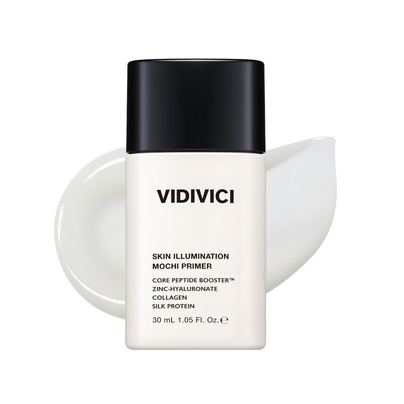 VIDIVICI Skin Illumination Mochi Primer 105 fl oz KBeauty Pore Blurring SerumLike Makeup Primer with 84 Skincare Ingredients Pearl Soft Focus Effect Hydrating Makeup Gripping Base - Image 2