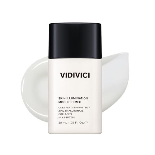 VIDIVICI Skin Illumination Mochi Primer 105 fl oz KBeauty Pore Blurring SerumLike Makeup Primer with 84 Skincare Ingredients Pearl Soft Focus Effect Hydrating Makeup Gripping Base - Image 1