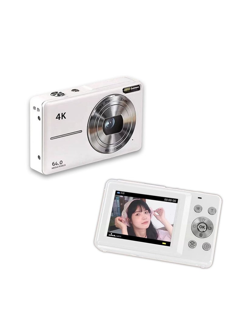 Generic - HD CCD Digital Camera, Affordable Student Entry-Level Pocket Camera, Retro Style Vlog Video Camcorder with 2.8-inch Display (No Memory Card Included) - Image 1
