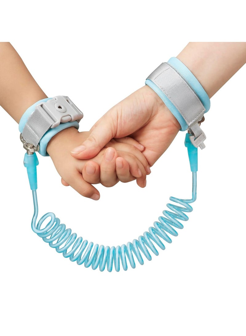 Anti Lost Wrist Link, Toddler Harness Walking Leash Safety Child Wristband Leashes for Babies Kids -Blue - Image 1