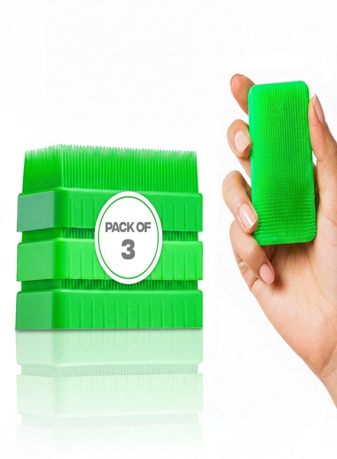 Quality Home Wilbarger Method Therapy Sensory Brush (Green) - Occupational Therapressure Brush for Calming, Stimulating, and Sensory Brushing, 3 Count - Image 1