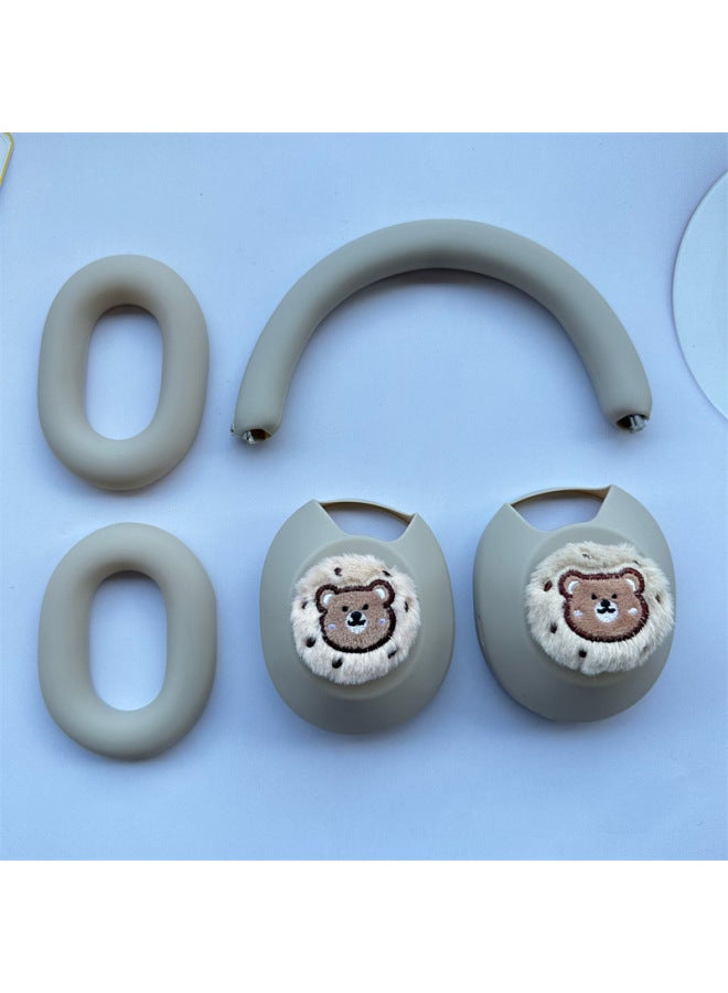 Loquat Suitable For SonyFor SonyWH-1000XM5 Headset Bluetooth Headset Protective Cover Cartoon Silicone Horizontal Head Beam Cover-Color:15-Model:For SonyWH-1000XM5 Headset - Image 3
