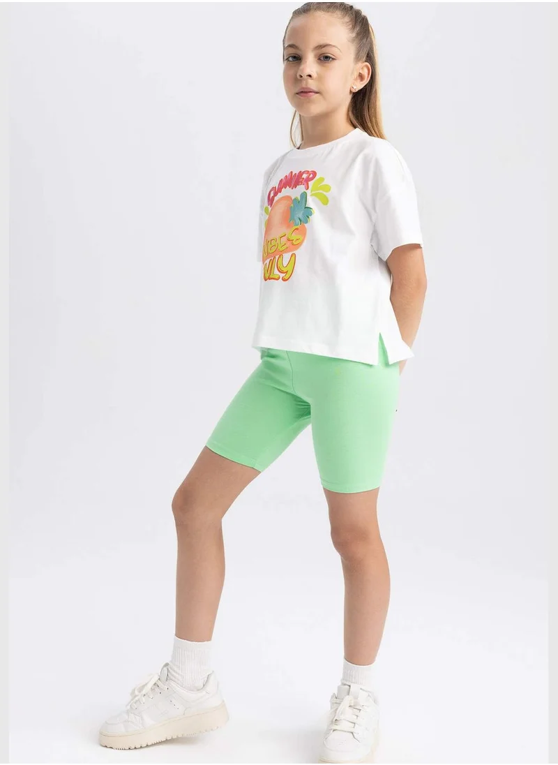 DeFacto Girl Knitted Short Sleeve Body