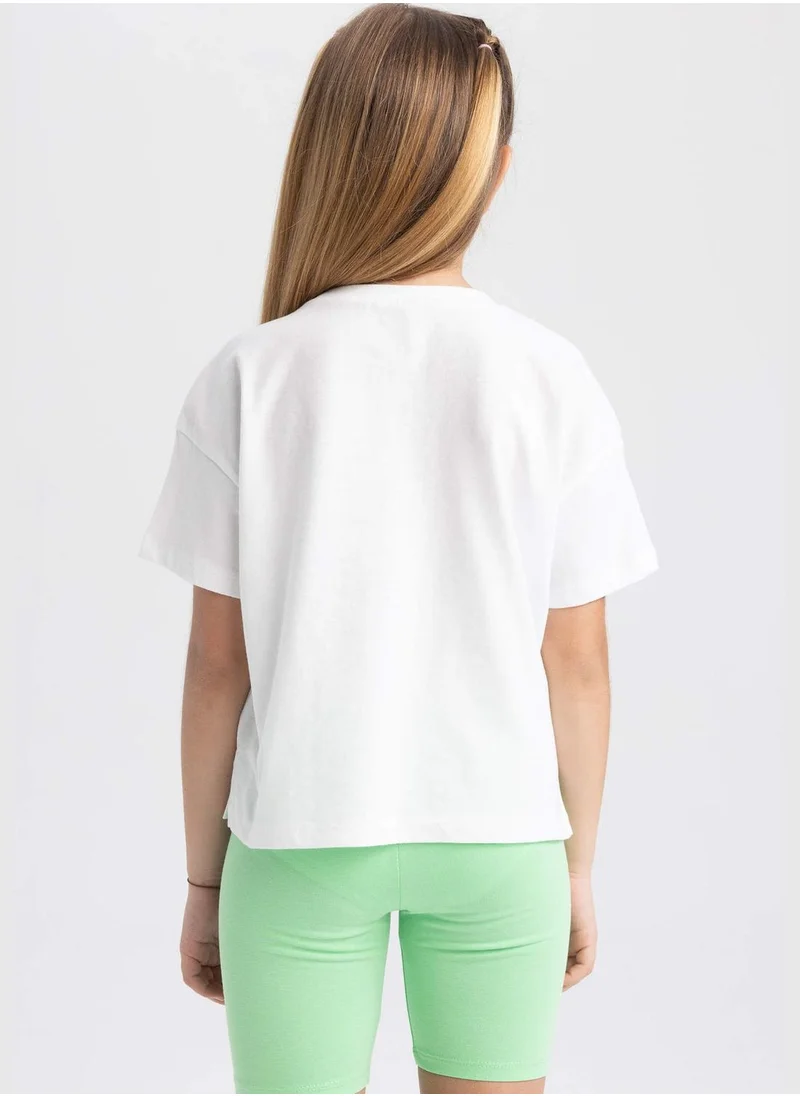 DeFacto Girl Knitted Short Sleeve Body