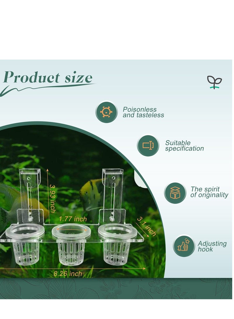 Acrylic Hanging Planter Cups for Aquascaping, Perfect for Emersed Plants and Fish Tank Decor - Image 2